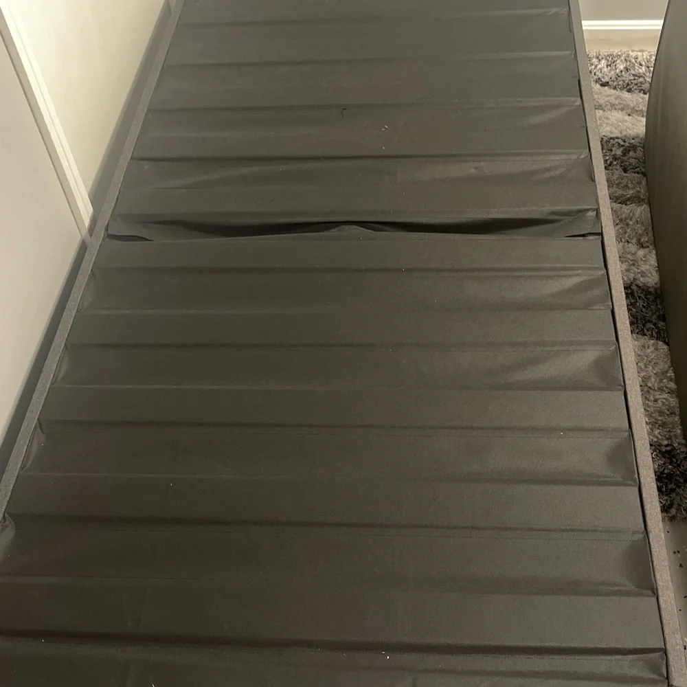 Black and Blue Quilted Mattress Cover by